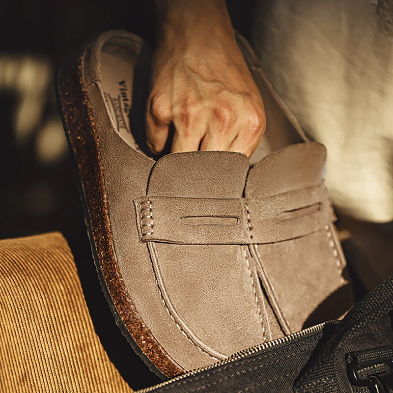 Khaki Loafer Clogs