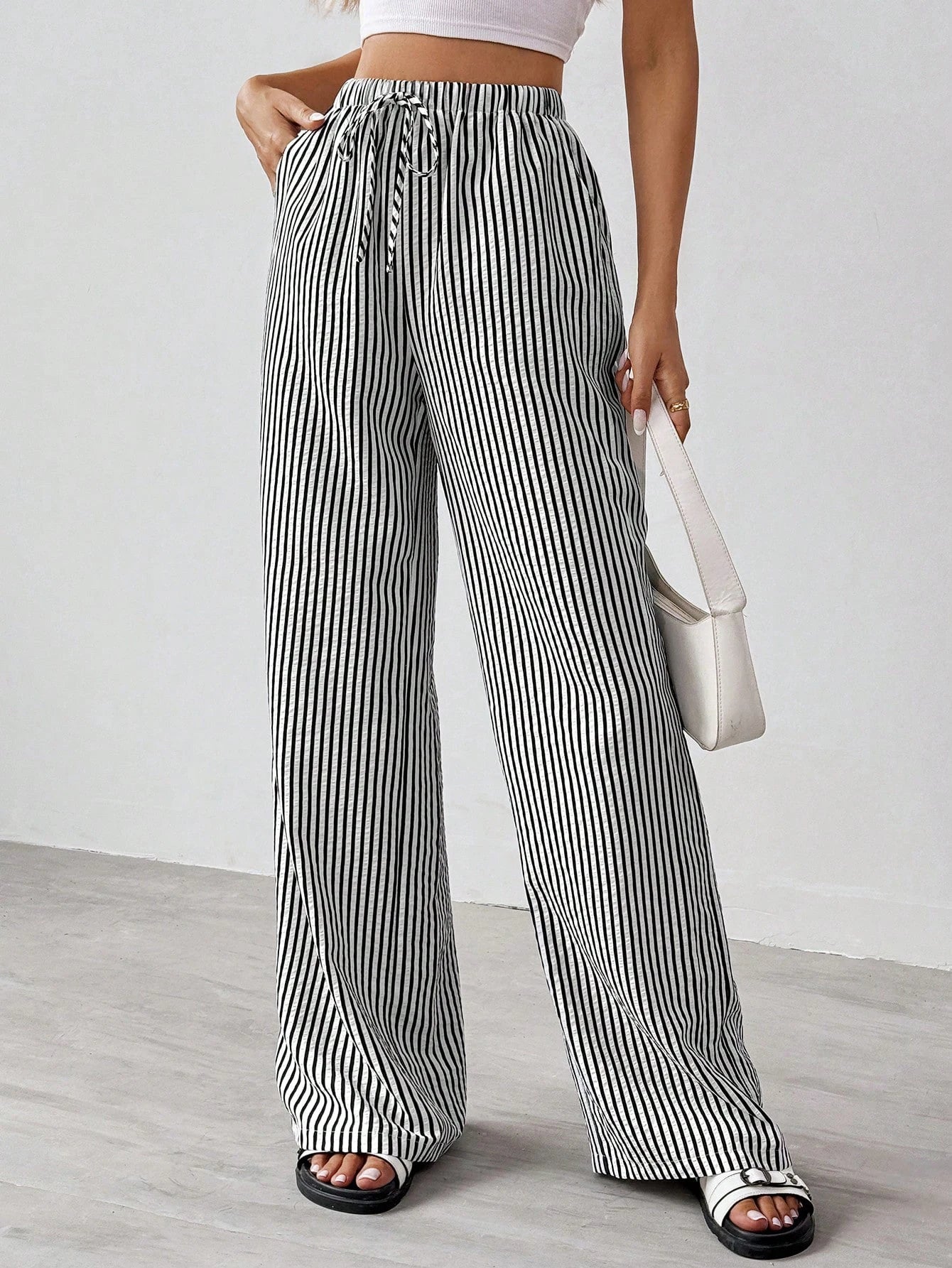 Summer Pinstripe Pants