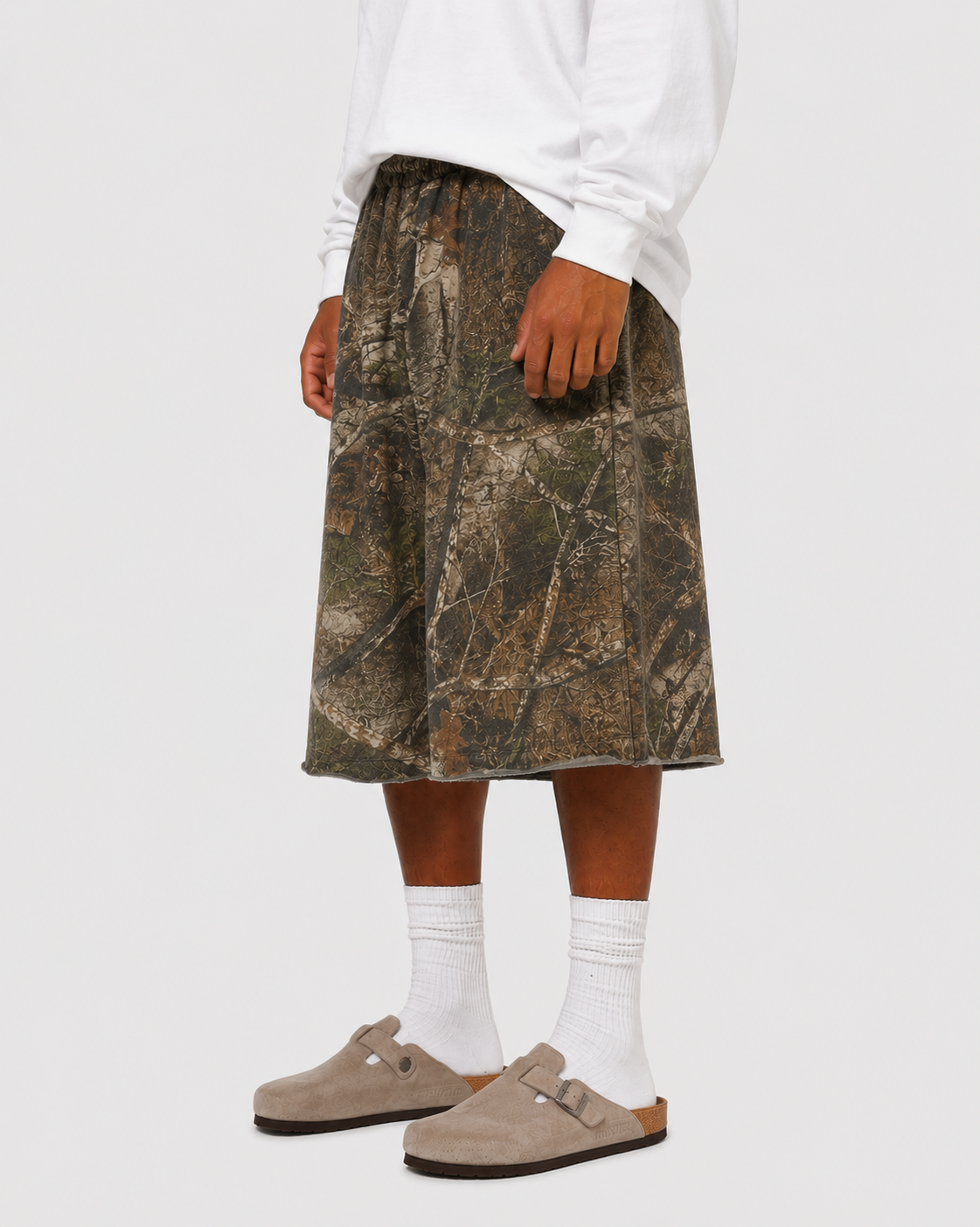 Long Baggy Sweat Shorts