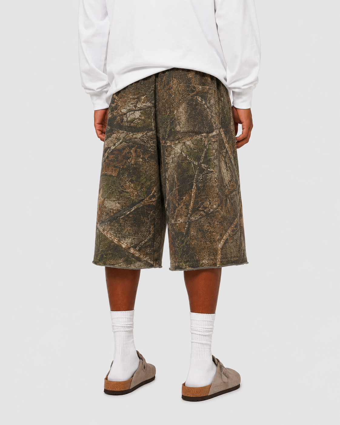 Long Baggy Sweat Shorts
