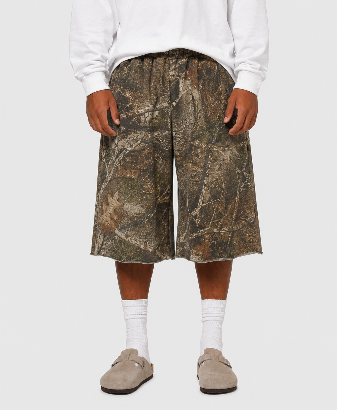 Long Baggy Sweat Shorts