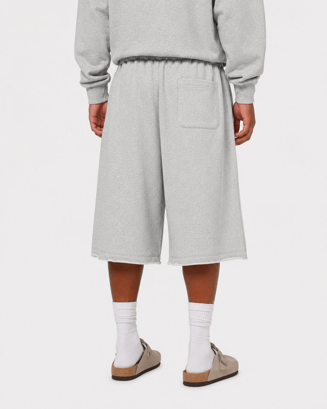 Long Baggy Sweat Shorts